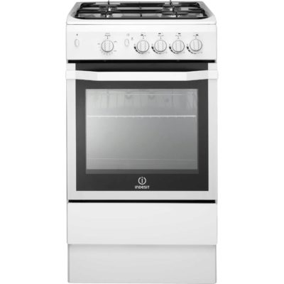 Indesit I5GGW 50cm Single Cavity Gas Cooker in White